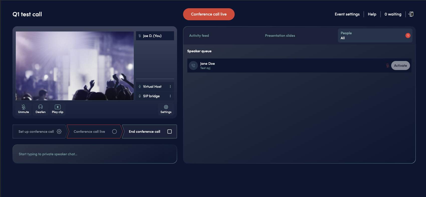 Conference Call Live